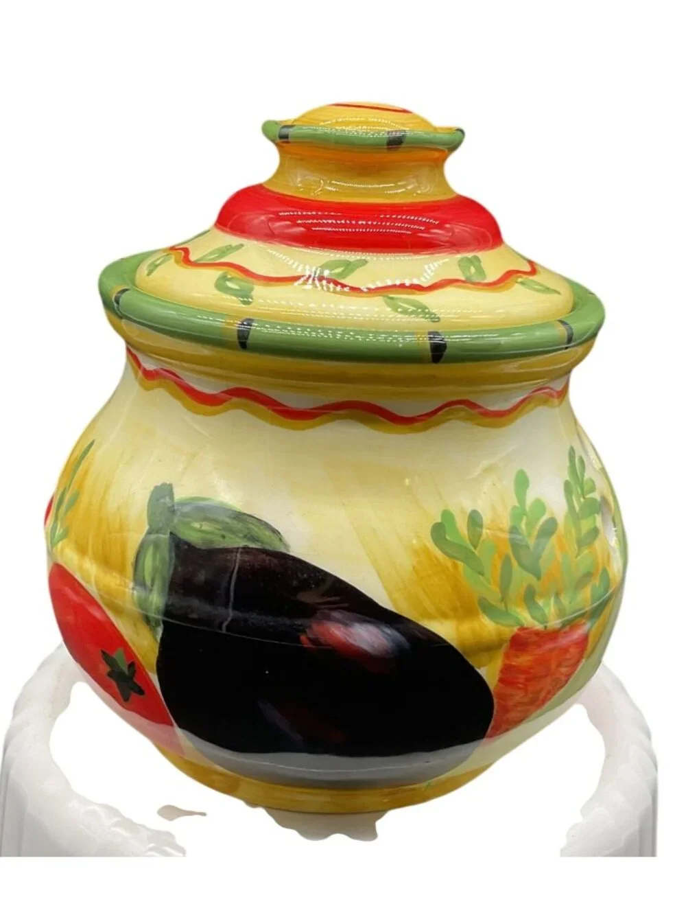 Garlic Keeper Oil Bottle Serving Tray Pamela Gladding Certified International